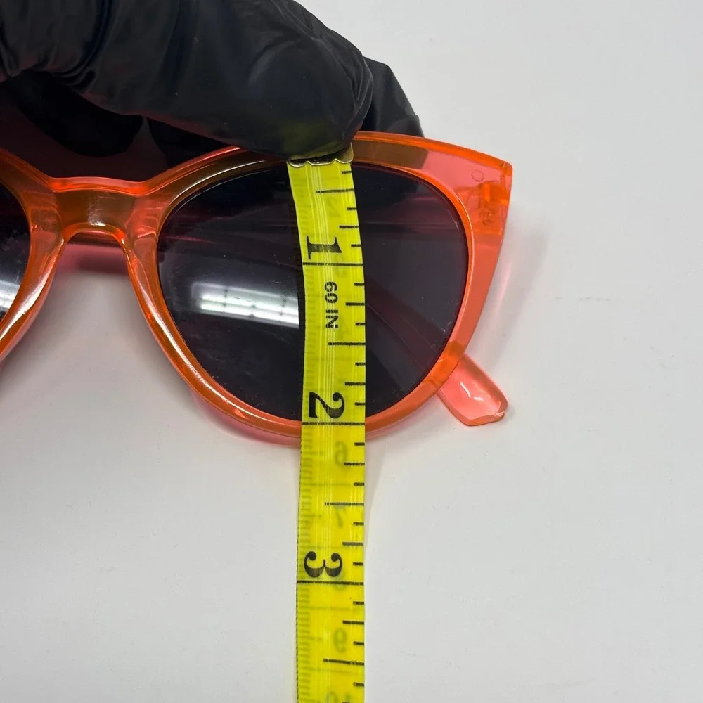 Cat Eye‎ Sunglasses Girls One Size Orange Neon Retro Summer Beach